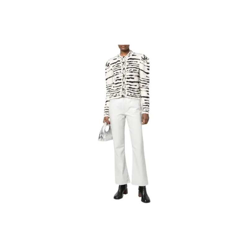 AGOLDE Bootcut Leather blend Trousers-1