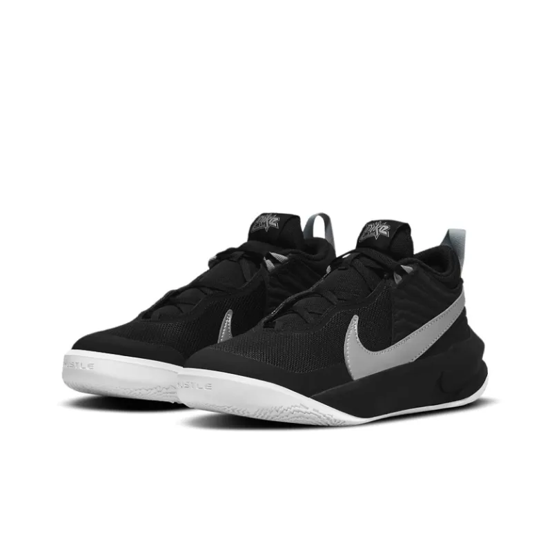 Nike Team Hustle D 10 Black Metallic Silver GS-2