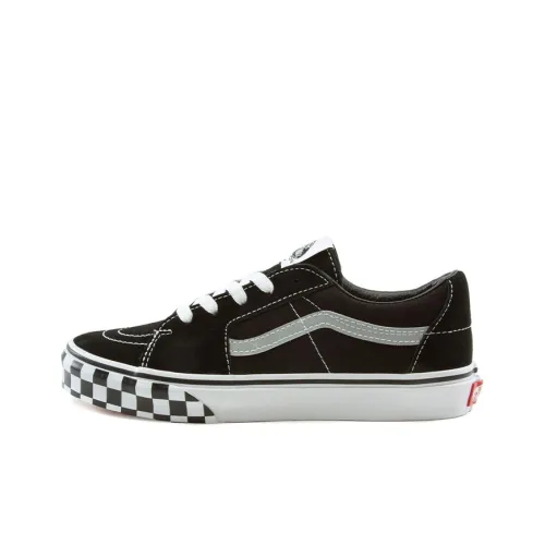 Vans Sk8 -Low Kids 'Reflective Sidestripe - Black Checkerboard'