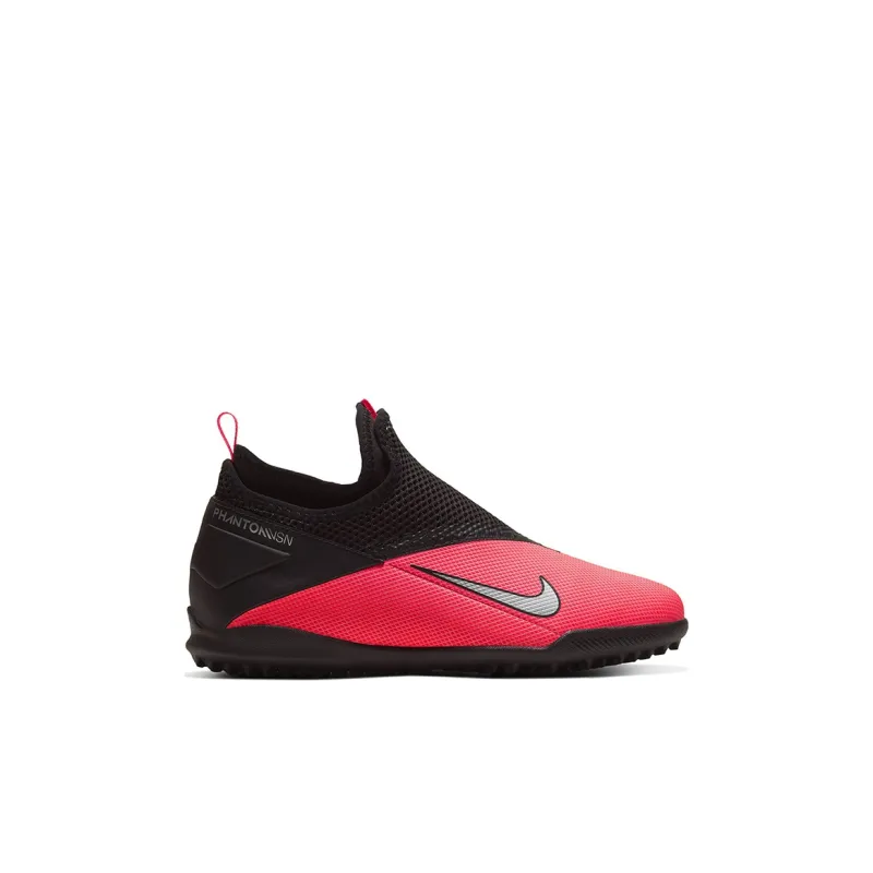 Nike Anti Slip Wear Resistant Mid Top Kids' Soccer Shoes Black Red Kids'-1