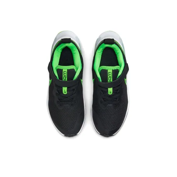 Nike Air Zoom Arcadia Low Top Kids Lifestyle Shoes Black Green Children Aged 3 7 Years Old-3