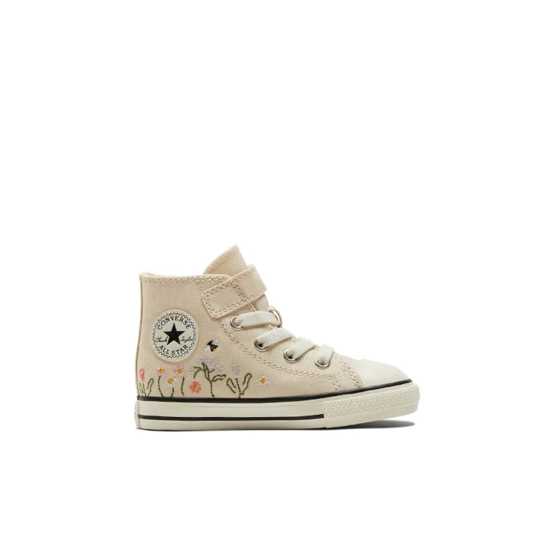 Converse Chuck Taylor All Star   Easy-On High TD 'Embroidered Floral Print - Natural Ivory'-1
