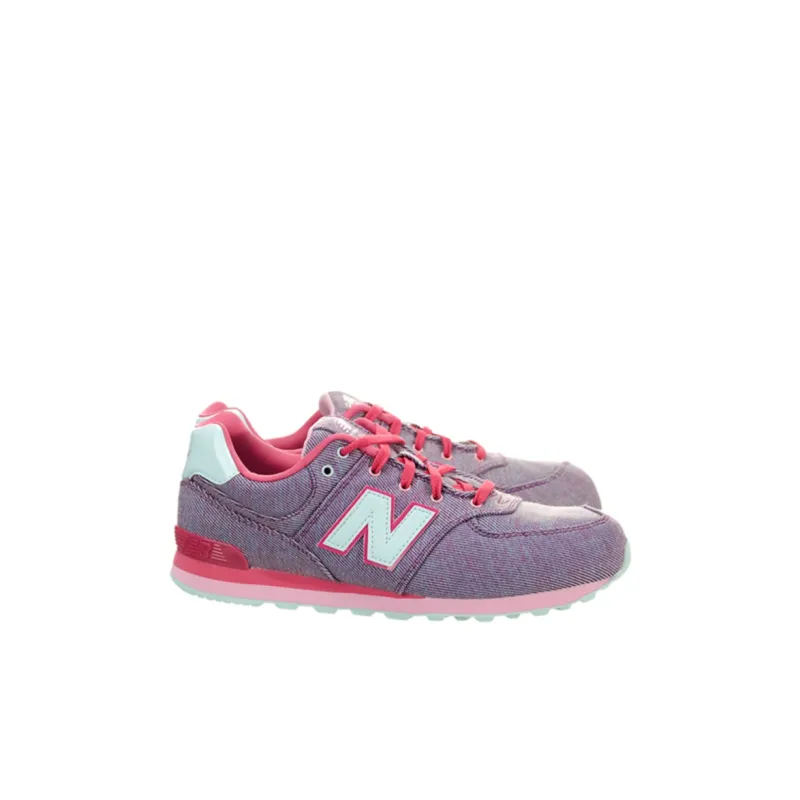 New Balance NB 574 Cushioning Abrasion Resistant Breathable Kids Lifestyle Shoes Fuchsia Kids'-1