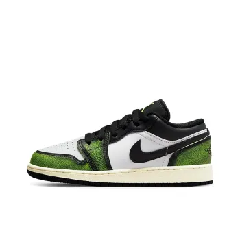 Jordan 1 Low Wear Away Electric Green GS