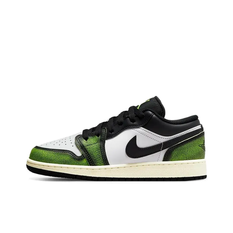 Jordan 1 Low Wear Away Electric Green GS-0
