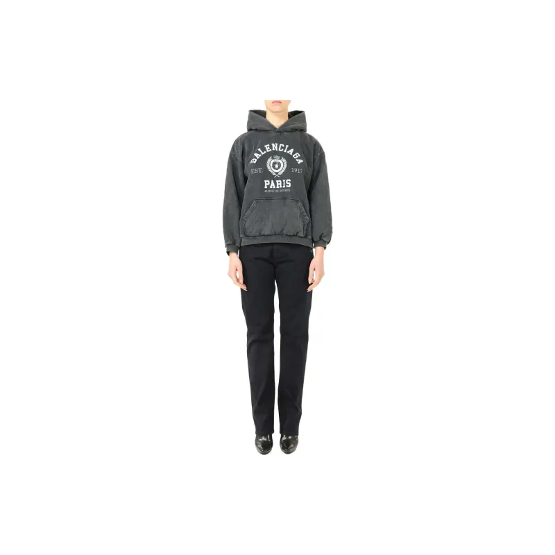 Balenciaga Sweatshirt Women's Dark Gray-2