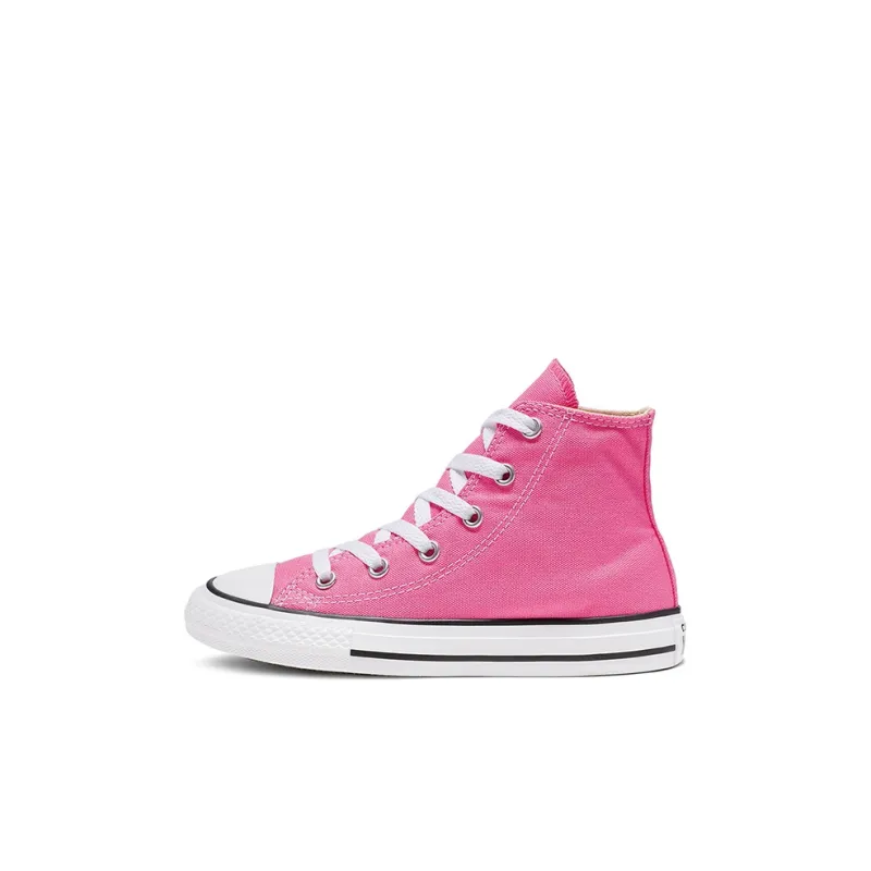 Converse Chuck Taylor All Star High Top Kids Canvas Shoes Pink Children Aged 3 7 Years Old-0