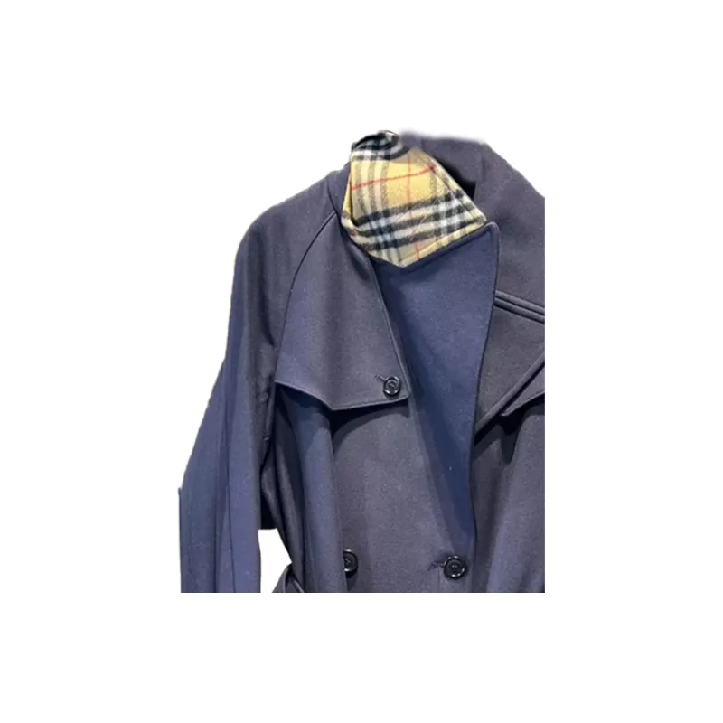 Burberry Trench Coat Women's Blue-2