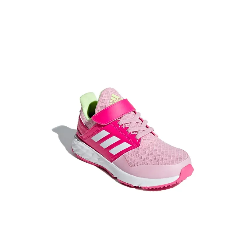 Adidas Fortafaito El K Slip Resistant And Breathable Low Top Kids' Running Shoes Pink White Kids'-2