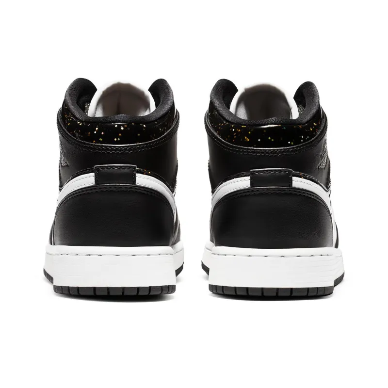 Jordan 1 Mid Black Speckle GS-4