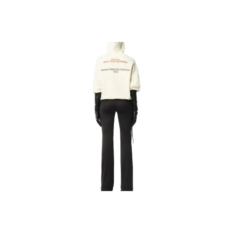HERON PRESTON Security Logo-Printed Drawstring Hoodie-3