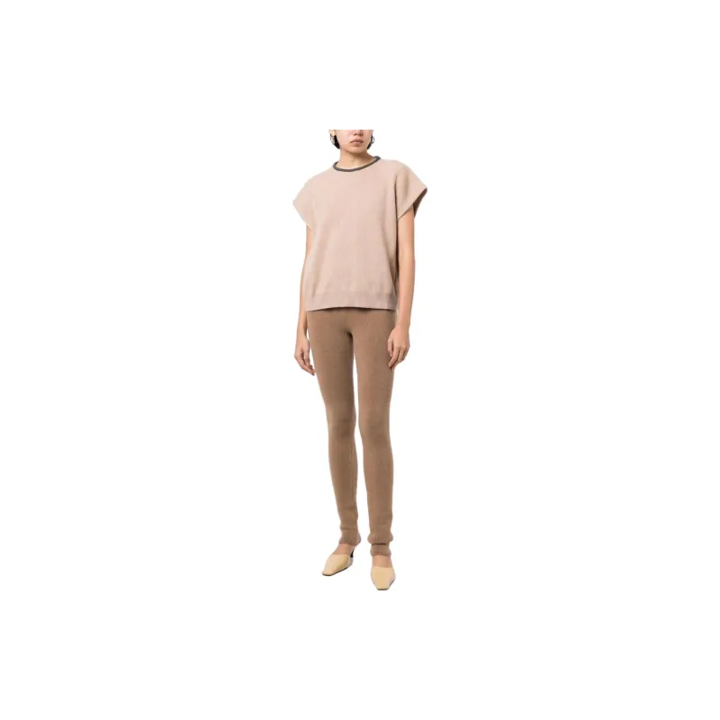 Ferragamo Leggings Women's Camel Brown-1