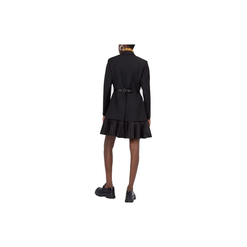 PRADA Long Sleeved Dress Women's Black-5