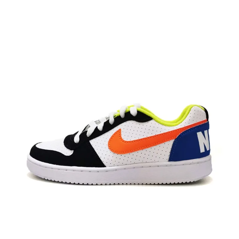Nike Court Borough Low GS 'Black Orange Blue'-0
