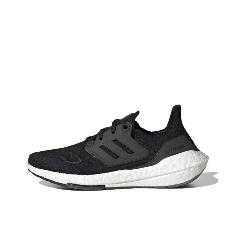 Adidas ULT Ultraboost 22 Wear-Resistant Breathable Cushioning Low-Top Kids' Running Shoes Black Teenagers-0