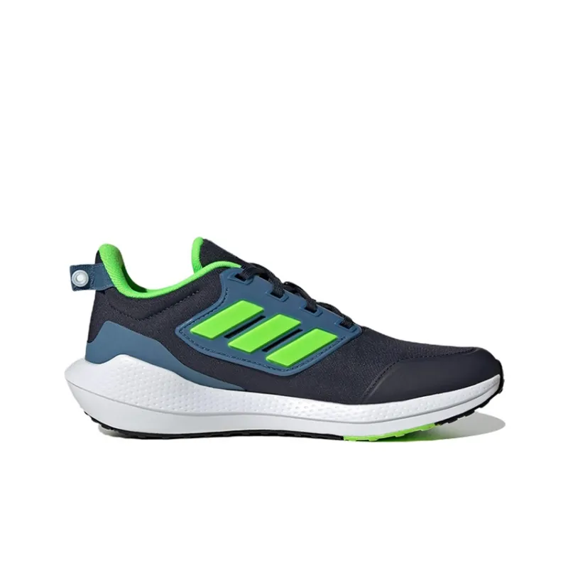 Adidas Eq21 Run 2.0 J Anti-Slip Wear-Resistant Low-Top Kids' Running Shoes Black Green Teenagers-1
