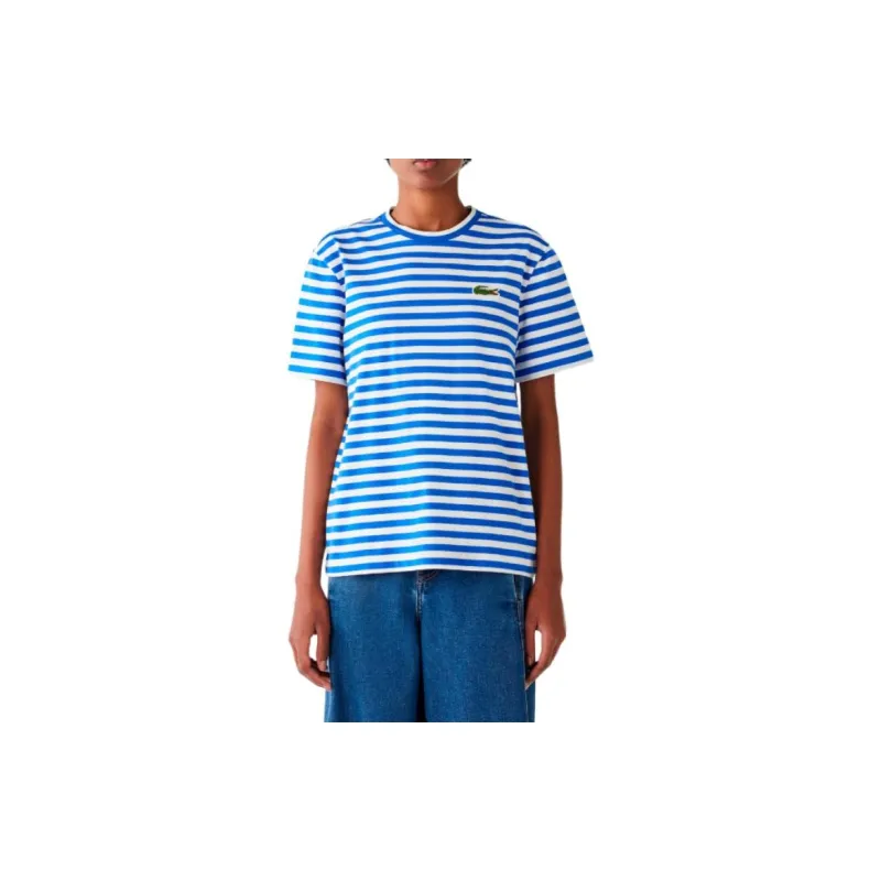 LACOSTE T-Shirt Women's Blue White-2