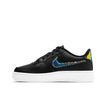 Nike Air Force 1 Low LV8 Digital Swoosh Black GS