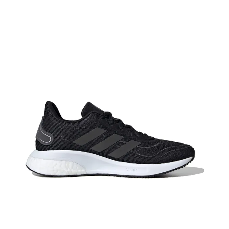 Adidas Galaxar Supernova J Slip Resistant And Breathable Low Top Kids' Running Shoes Black Gray Teenagers-1