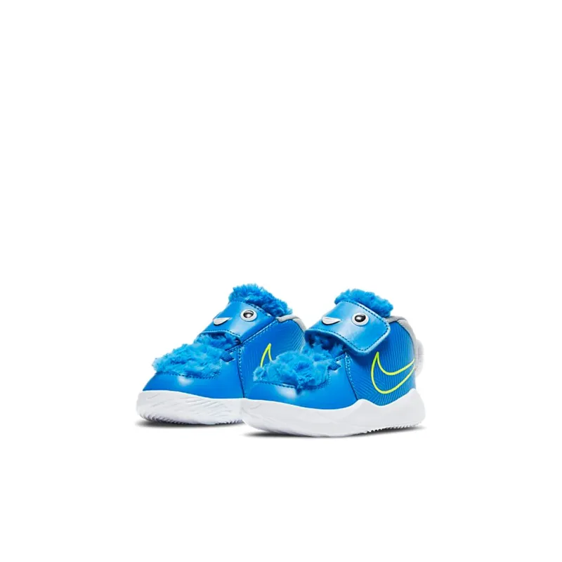 Nike Team Hustle D 9 Lil Slip Resistant Cushioning Abrasion Resistant Breathable Low Top Toddler Shoes Blue White Baby-2