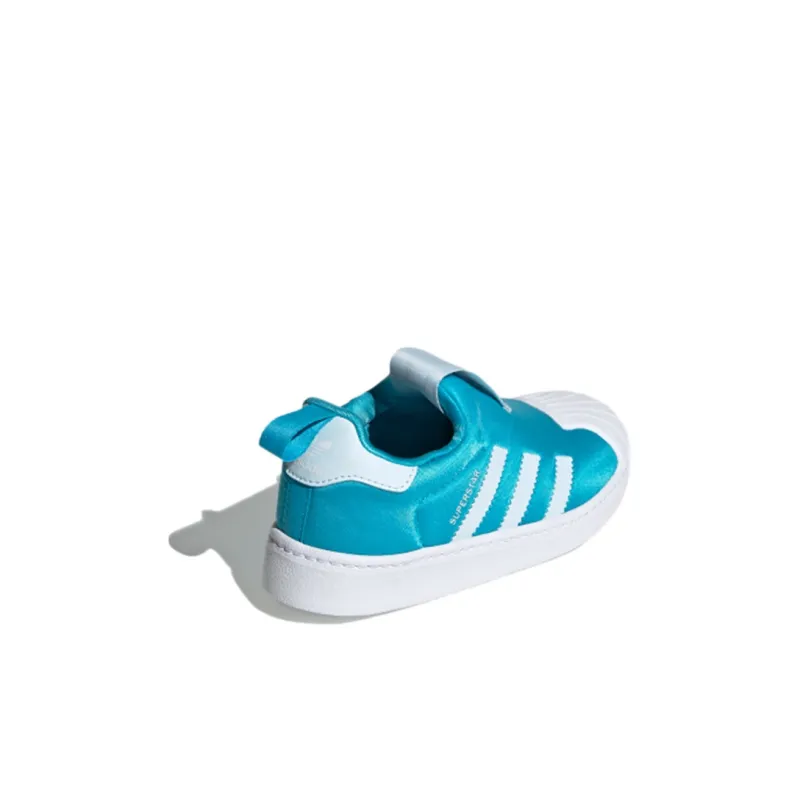 Adidas Originals Superstar Series 360 Breathable Low-Top Kids' Skateboarding Shoes Blue Children Aged 3-7 Years Old-3