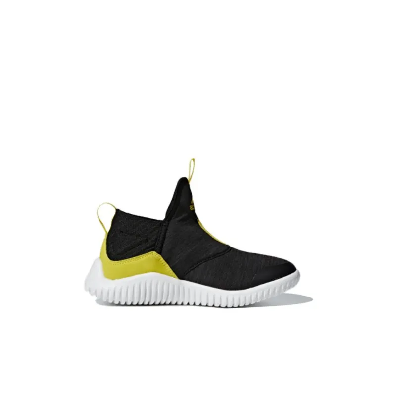 Adidas Rapidazen C Slip-Resistant Breathable Low-Top Kids' Running Shoes Black Yellow White Children Aged 3-7 Years Old-1