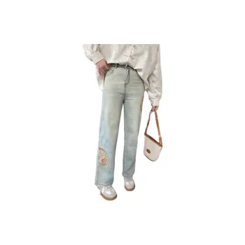 DAMABAIFENBAI Embroidered New Chinese Style Jeans Women's