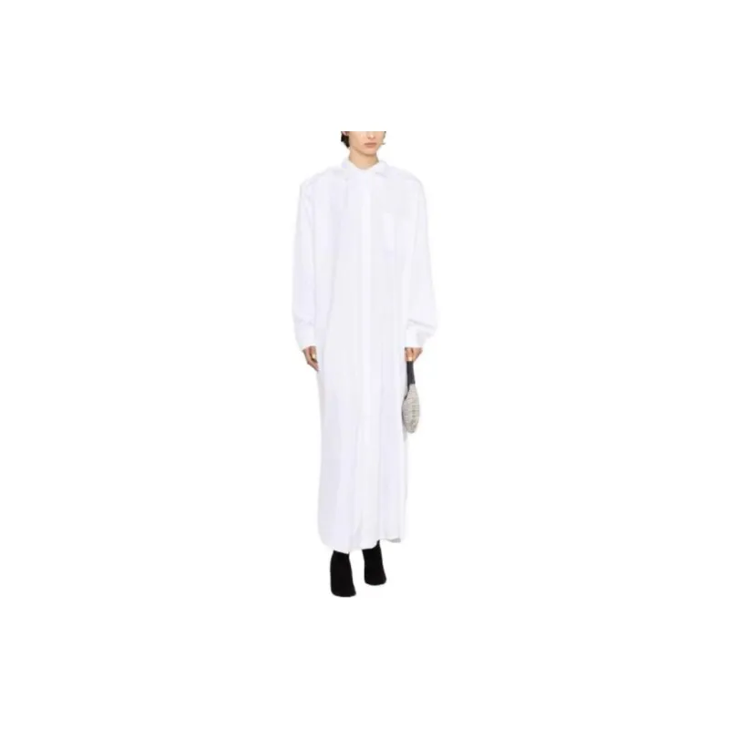 Vetements Long sleeved Cotton Maxi Shirt Dress-1