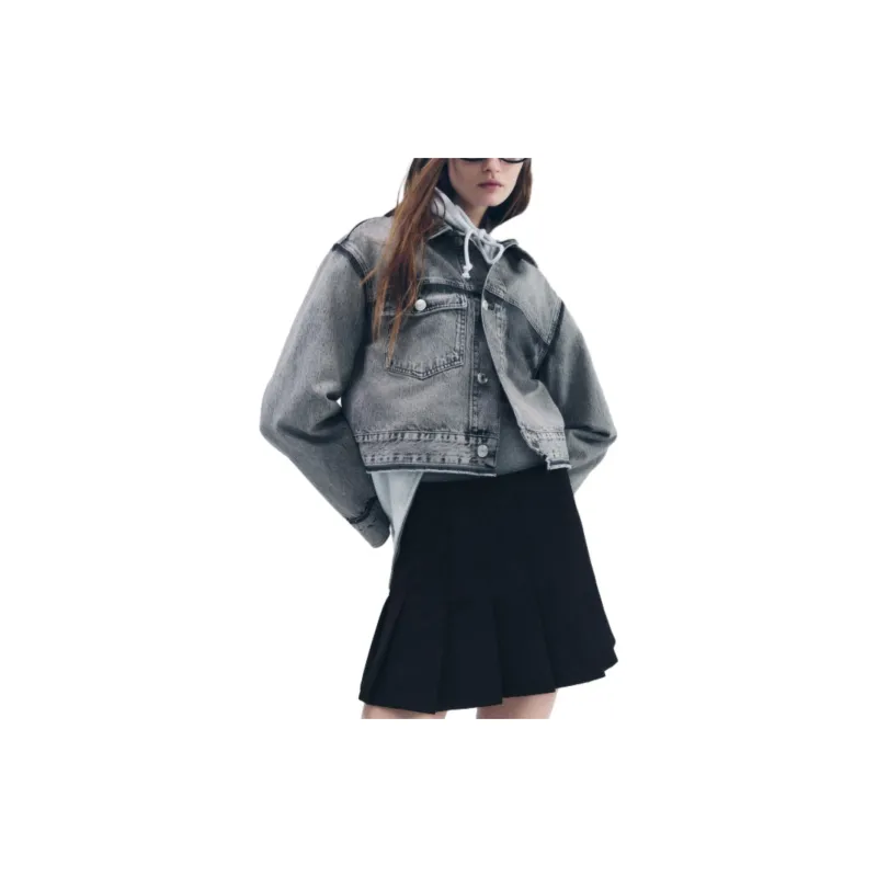 ZARA Casual Short Skirts Women's Black-2