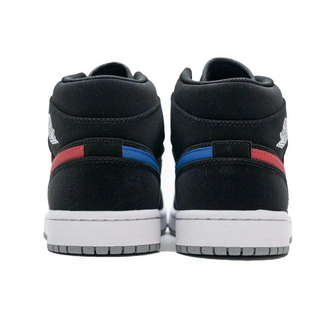 Jordan 1 Retro Mid GS Black University Red-4