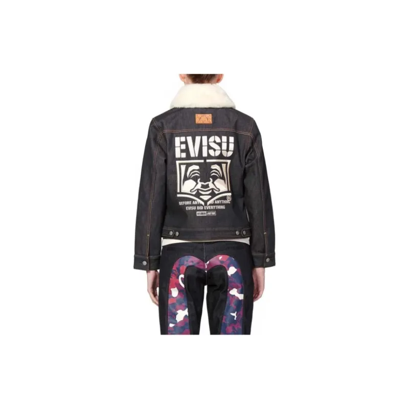 EVISU Denim Jacket Women's Dark Blue-2