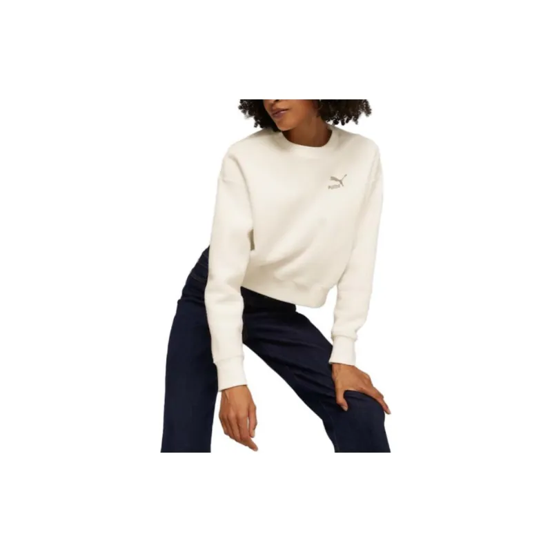 PUMA CLASSICS Sweatshirts Women's Ivory White-2