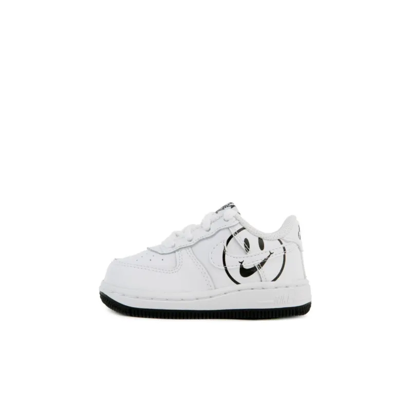 Nike Air Force 1 LV8 'Have A Nike Day' Smiley Face Low Top Skateboard Shoes White Black Infant And Toddler-0