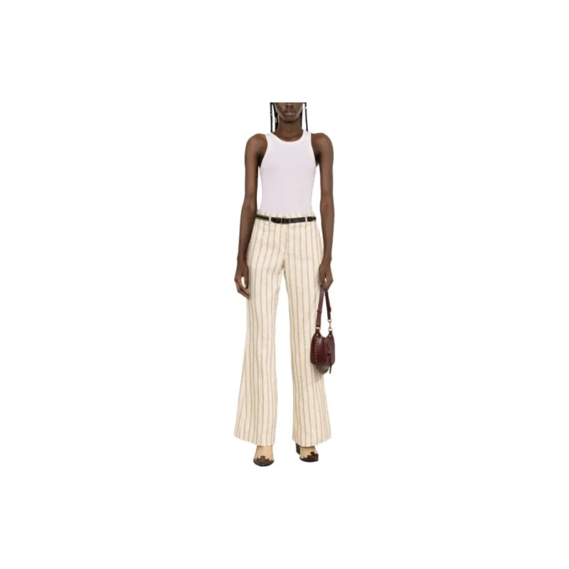 Golden Goose SS23 Casual Pants Women's Ecru-2