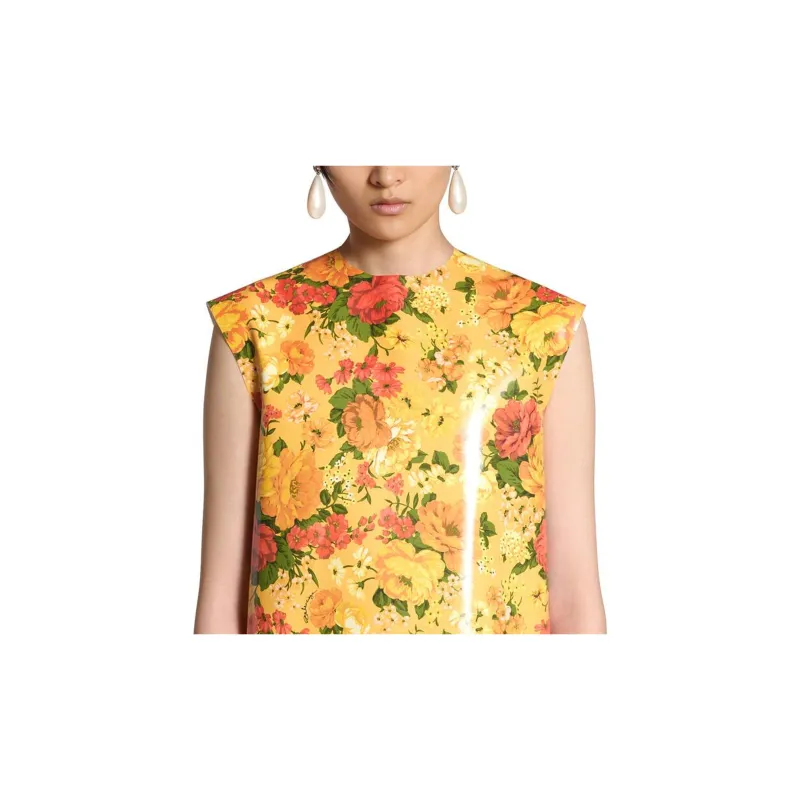 Balenciaga SS24 Sleeveless Dress Regular Fit Women's Orange-5
