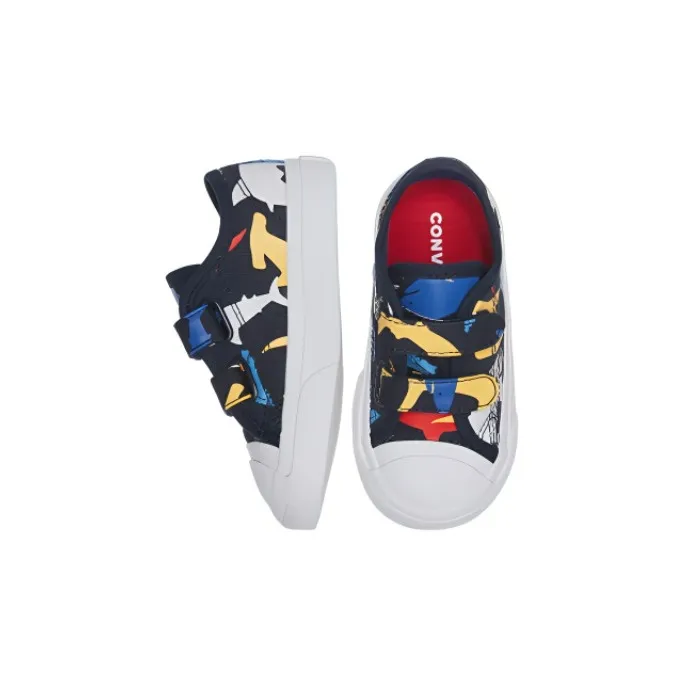 Converse Jack Purcell Slip Resistant Anti Kick Low Top Baby & Toddler Shoes Black Blue Infant And Toddler-3