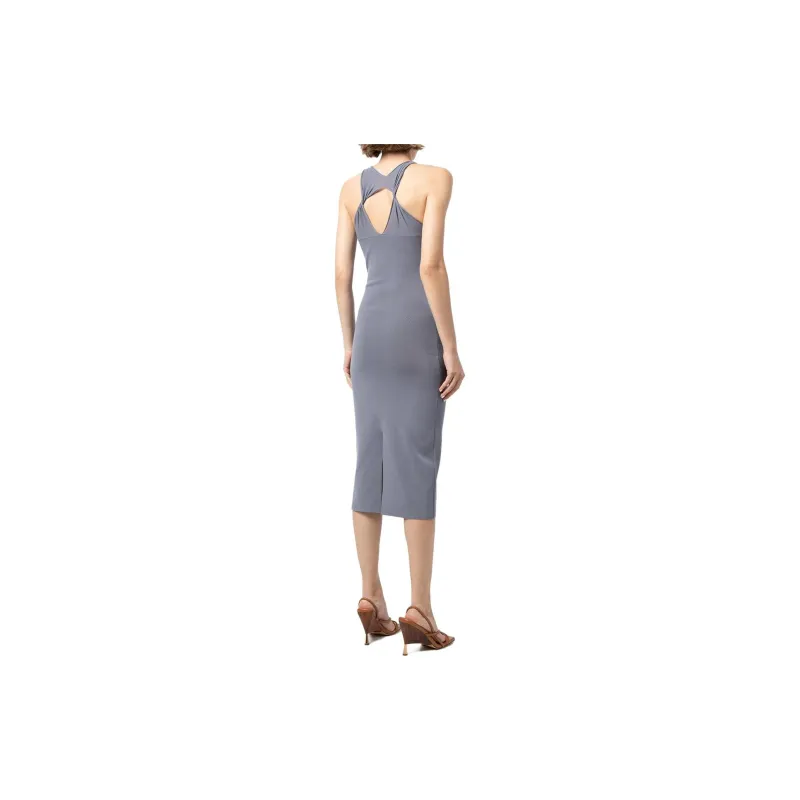 DION LEE Sleeveless Dresses Women's Light Gray Blue-2
