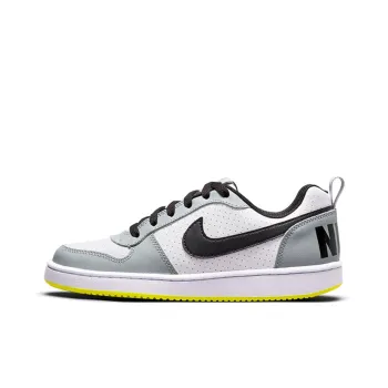 Nike Court Borough Low White Black Wolf Grey GS
