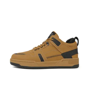 JEEP SPIRIT Skateboard Shoes Men Mid Top Sunrise Yellow