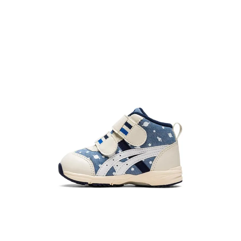 Asics GD Runner Baby CT Mid 4 Anti Slip Wear Resistant Mid Top Toddler Shoes Beige White Blue Infant And Toddler-0