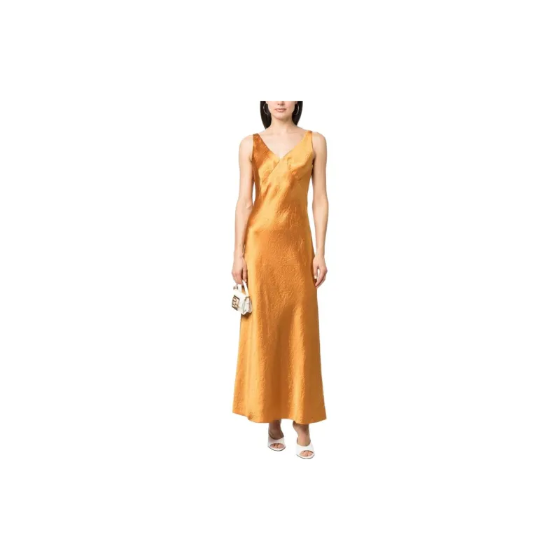 VINCE Slip Dresses Women's Yellow-2