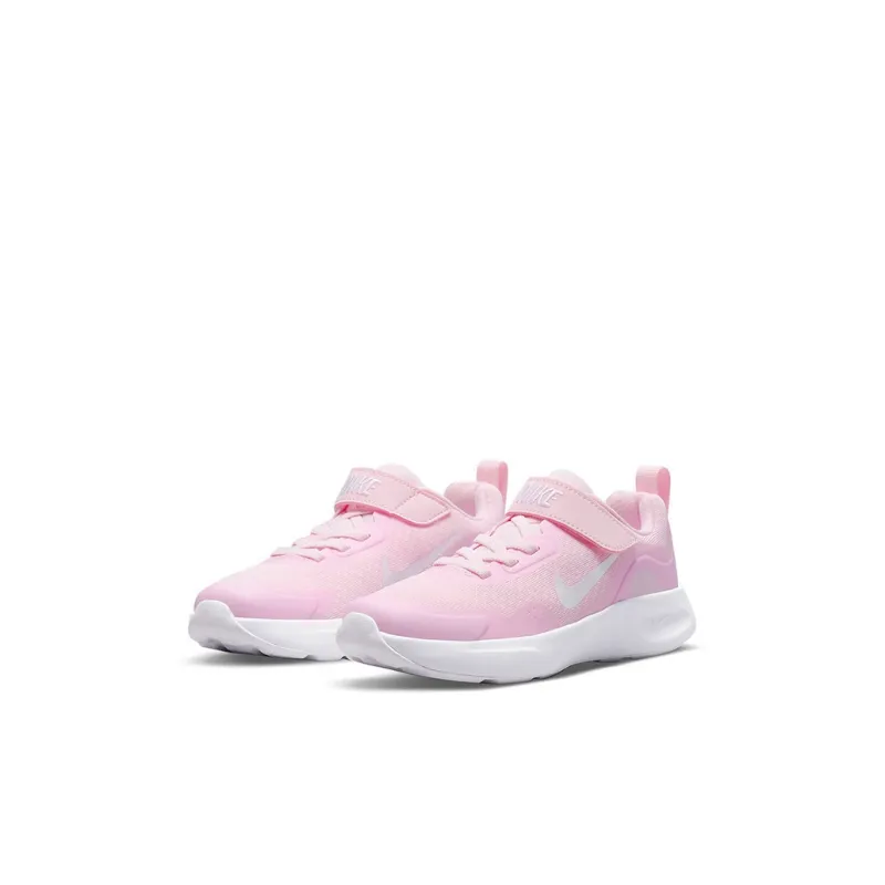 Nike Wearallday Abrasion Resistant Low Top Running Shoes Pink White Children Aged 3 7 Years Old-2