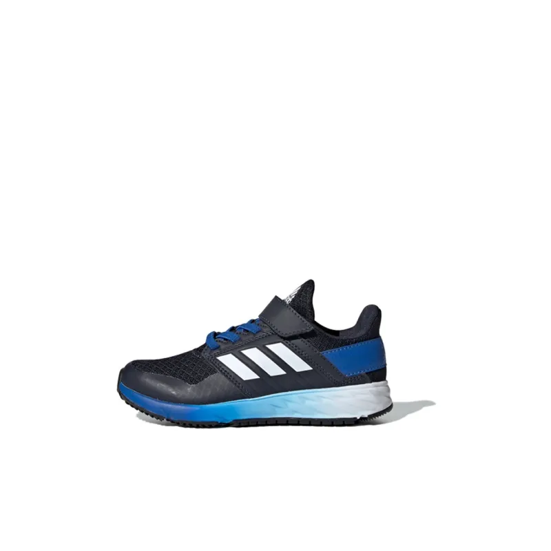 Adidas Fortafaito Slip Resistant Low Top Kids' Running Shoes Black Blue White Kids'-0