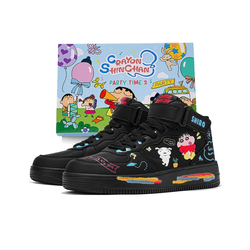Crayon Shinchan High-Top Skateboard Shoes Unisex Gift Box Set-6