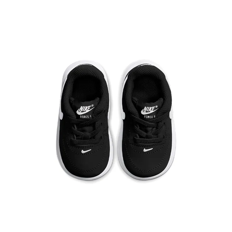 Nike Air Force 1 18 Low Top Skateboard Shoes Black White Infant And Toddler-3