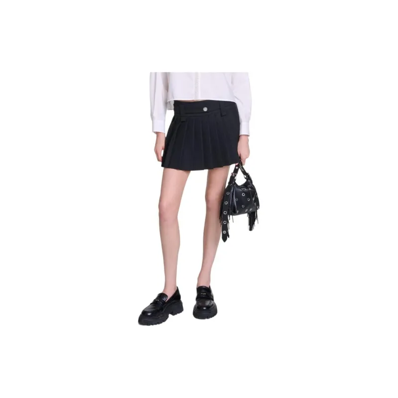 Maje Pleated Mini Skirt-2