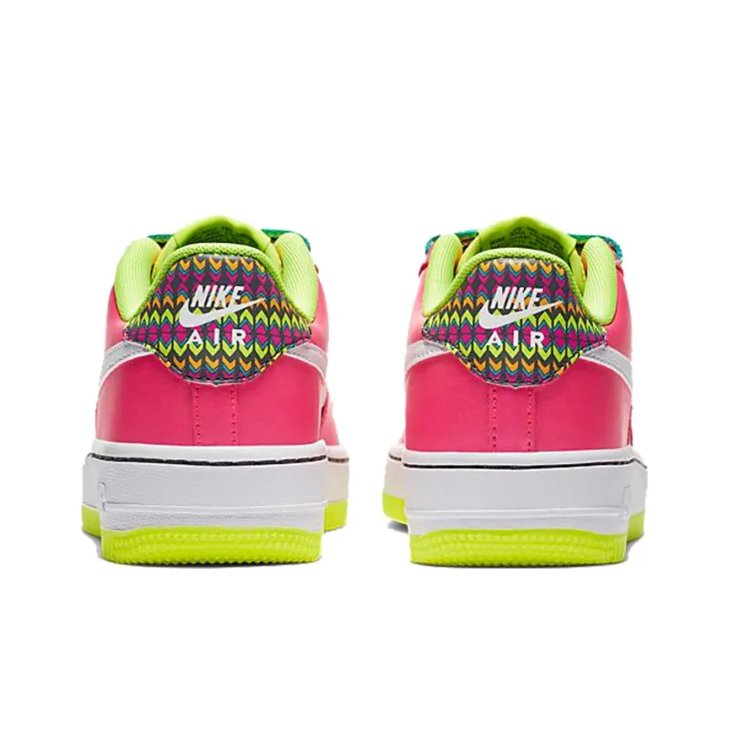 Nike Air Force 1 Low Pink Volt Aqua GS-4
