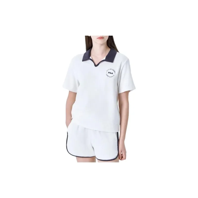 FILA Regular T Shirt Women's Gray White-2