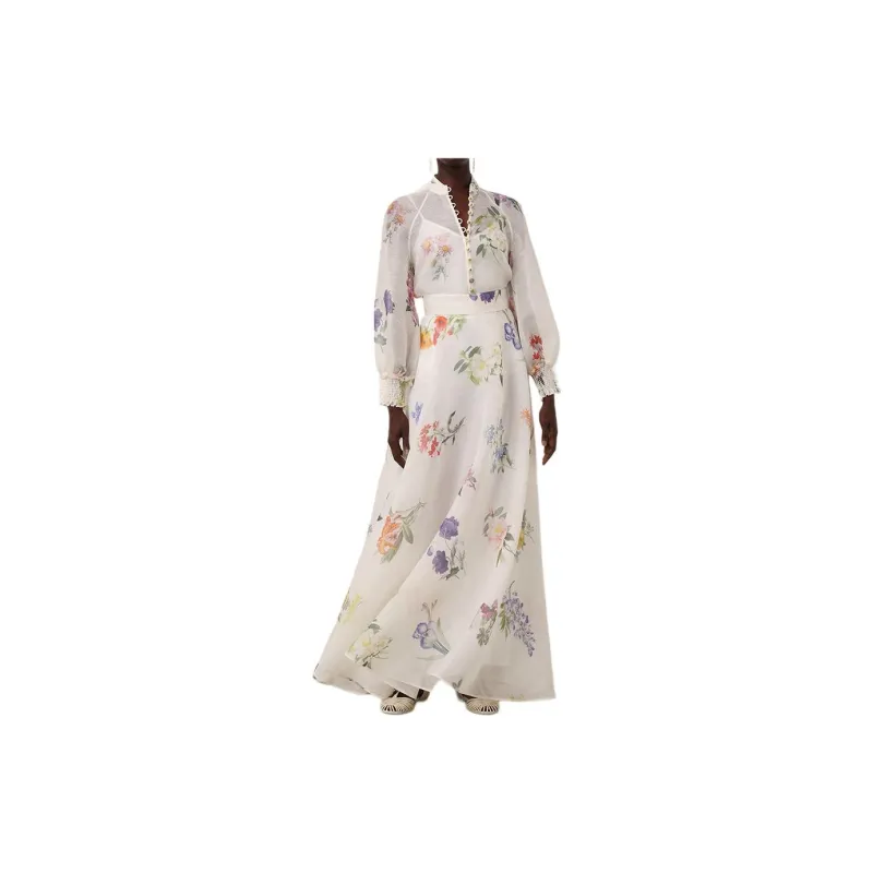 Zimmermann Natura Floral Printed Maxi Skirt-1