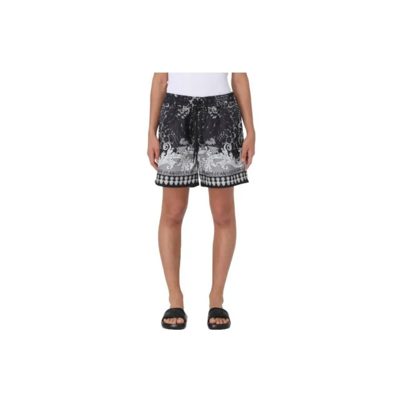 VERSACE JEANS COUTURE Baroque Print Drawstring Shorts-2